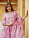 Pink Colour Rayon Printed Kurti With Pant Dupatta Wholesale In India Aaradhna 2059
